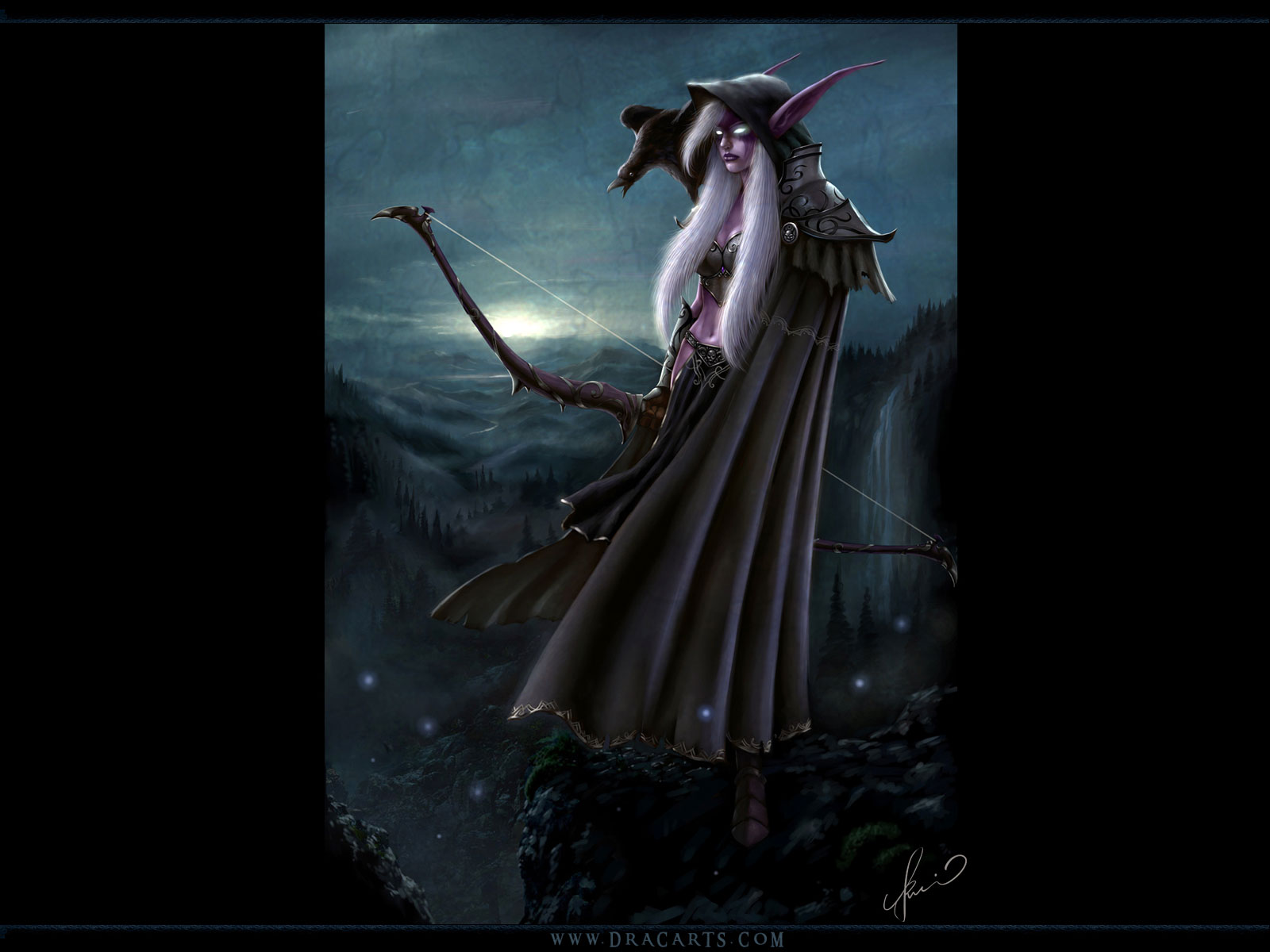 魔兽同人：暗夜精灵女祭司泰兰德 月夜战神形态-新浪魔兽世界专区