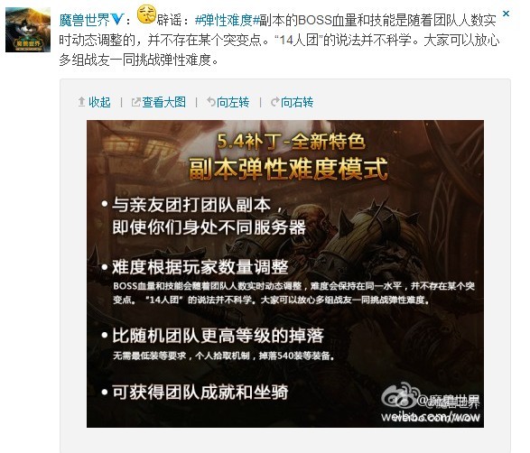 官博辟谣:弹性副本14人最佳不符合游戏设定