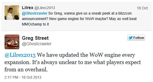 鬼蟹:每个资料片我们都会更新魔兽的引擎